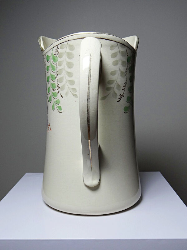 Grand broc de toilette ancien faïence Hamage Moulin des Loups