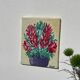 Still life bouquet of flowers painting on canvas signed Morent