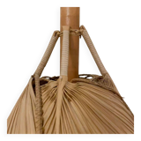 Uchiwa pendant light, in the style of Ingo Maurer, 1970s