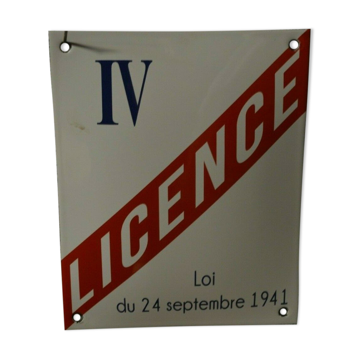 License plate licence IV