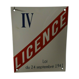 License plate licence IV