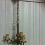 Antique bronze chandelier