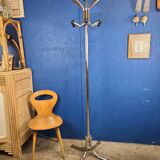 Vintage chrome parrot coat rack