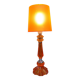 Princess orange plexiglass lamp