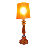 Princess orange plexiglass lamp