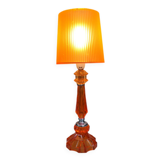 Lampe plexiglass design Princess orange