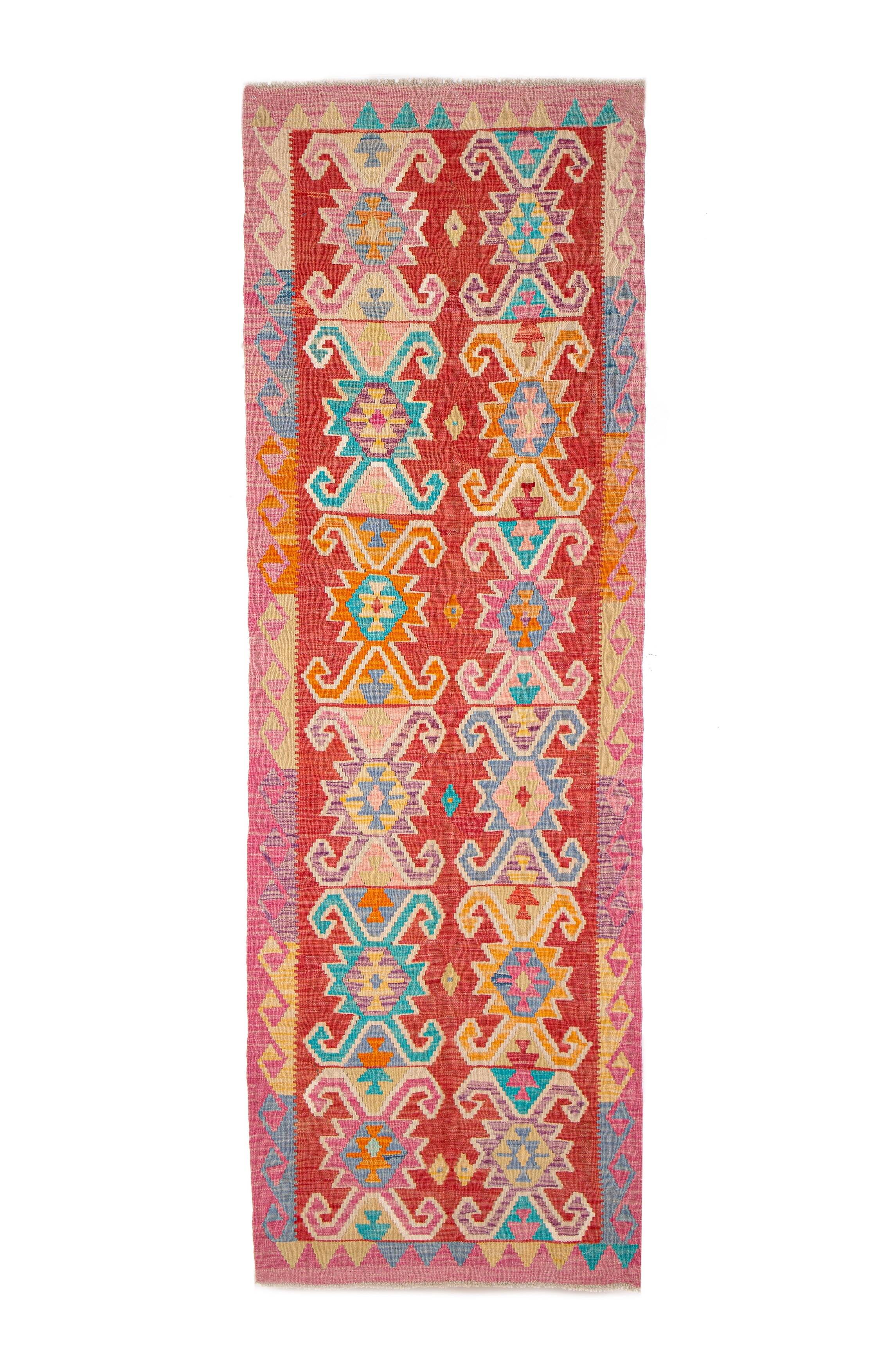 Afghan Pashtun Kilim Runner 245 x 84 cm