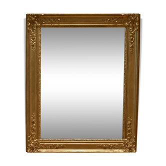 Mirror golden fireplace 81x100cm