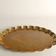 Hollywood Regency Oval Brass Tray by Arvid Johansson, Arvika Konstsmide, Sweden