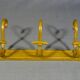 Wall coat rack Curved wood-Thonet with 3 hooks-1910 -