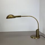 Large Modernist 60cm Table Lamp in Brass and Metal by Florian Schulz, Germany, 1970s