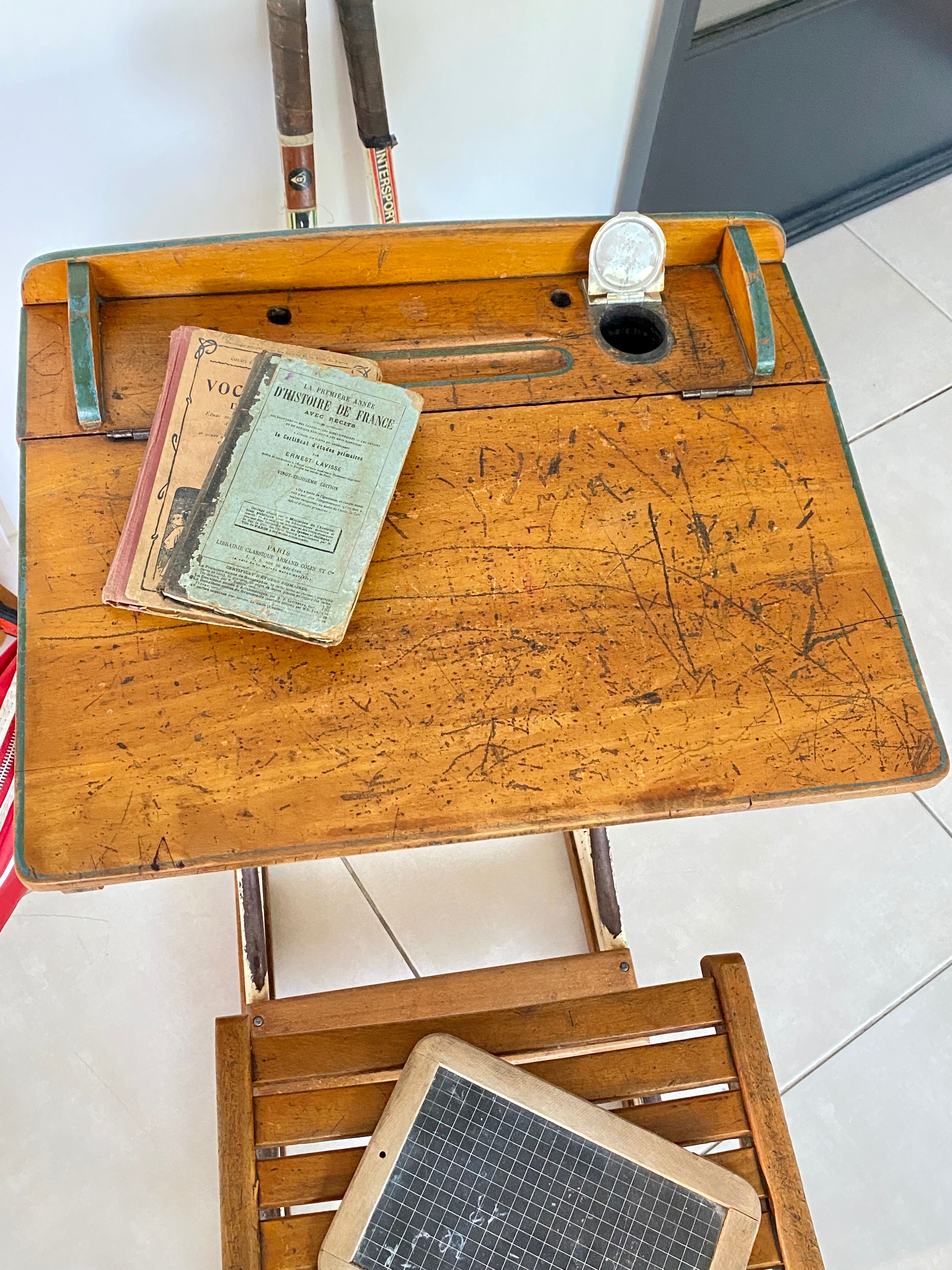 Vintage school desk