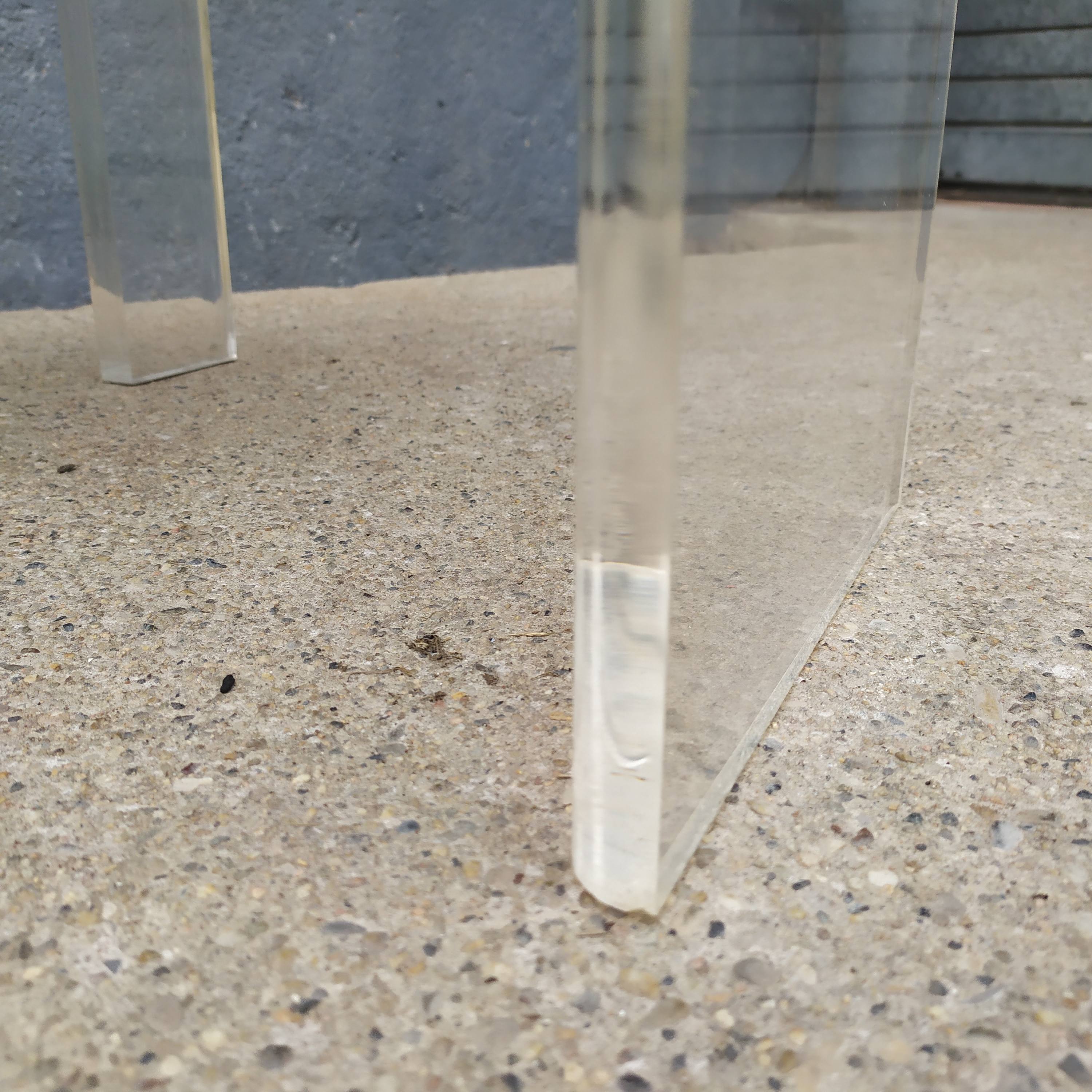 4 Plexiglas Roche and Bobois chairs