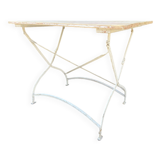 guéridon table bistrot café restaurant fer métal jardin bistrot 1960s vintage