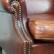 Large comfortable sheepleather wingchair in good condition and beautiful colours