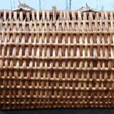 Wicker basket is wood