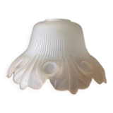 antique globe tulip lampshade in frosted glass