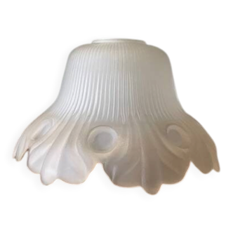 antique globe tulip lampshade in frosted glass