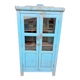 Ancien vaisselier Art déco en teck birman