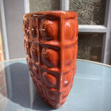 Modernist pottery cache in emailed earthenware