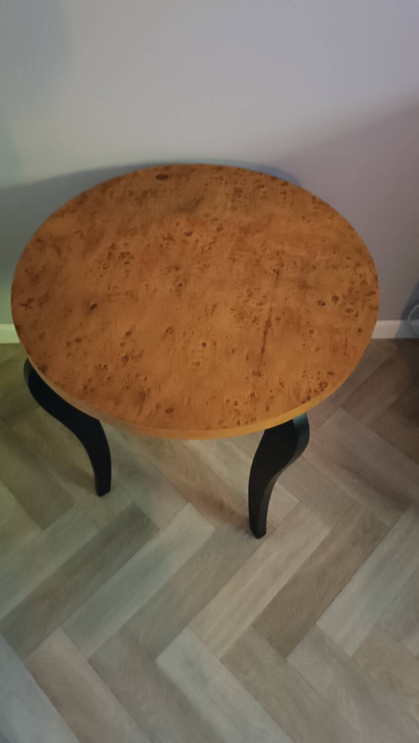 Table d'appoint en ronces de noyer