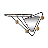 50's vintage wall coats holder