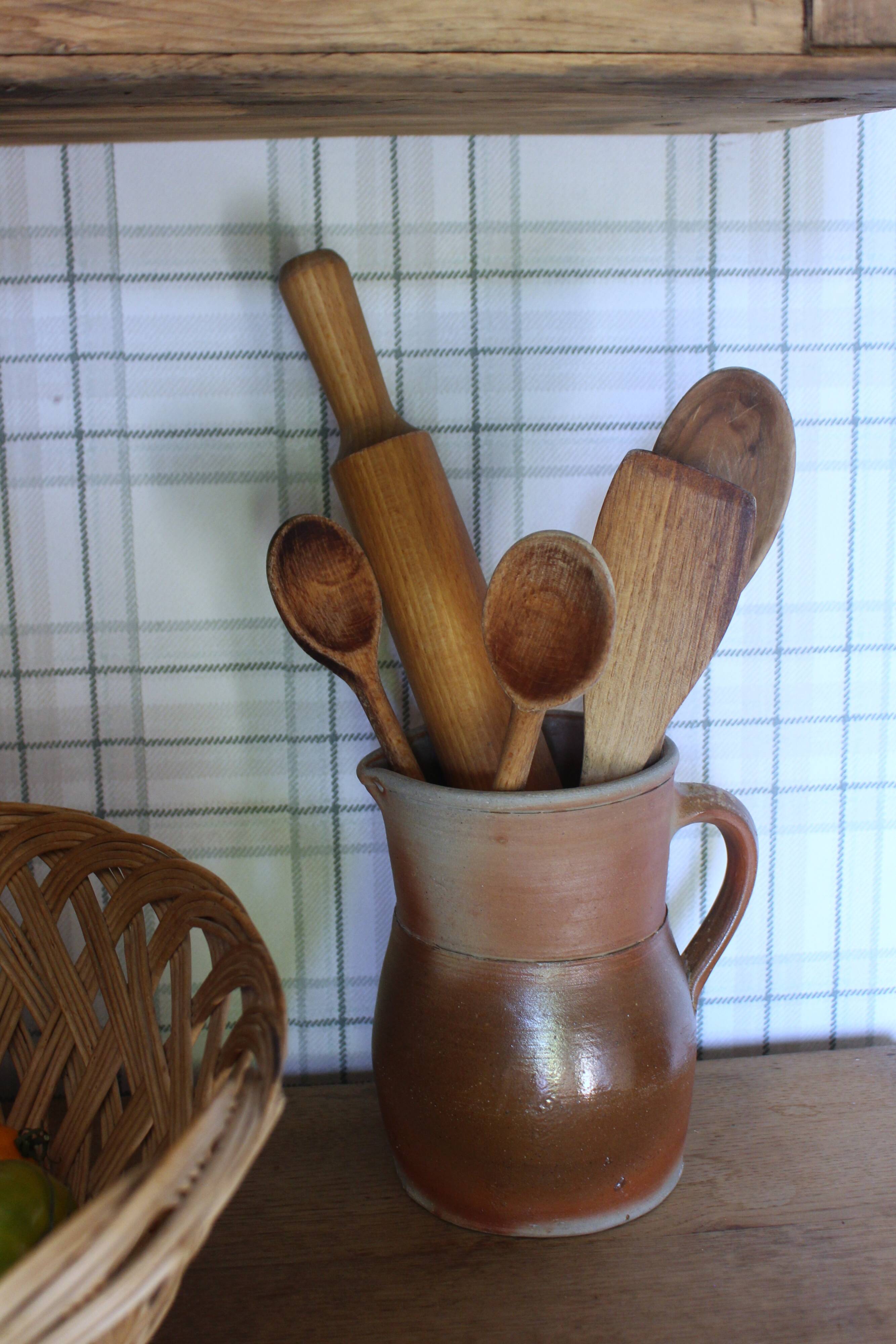 Carafe Cruche pot terre cuite anse bec verseur