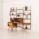 Preben Sorensen shelving unit with vinyl records cabinet for PS System, Randers, Denmark 1960s