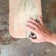 Cutting board in pink natural marble