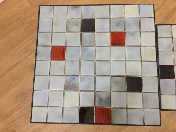 Tables gigognes Mado Jolain céramique 1960