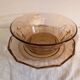 Amber light 1940s–50s – Salad bowl & serving plate