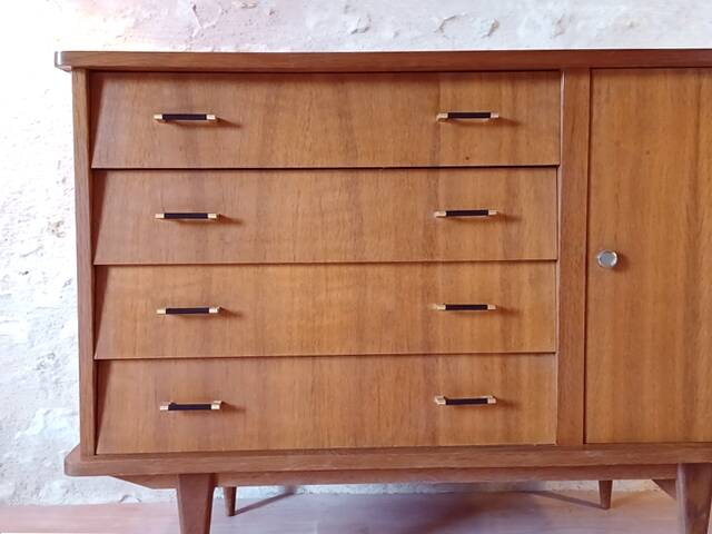 Vintage 1960s sideboard or chest of drawers