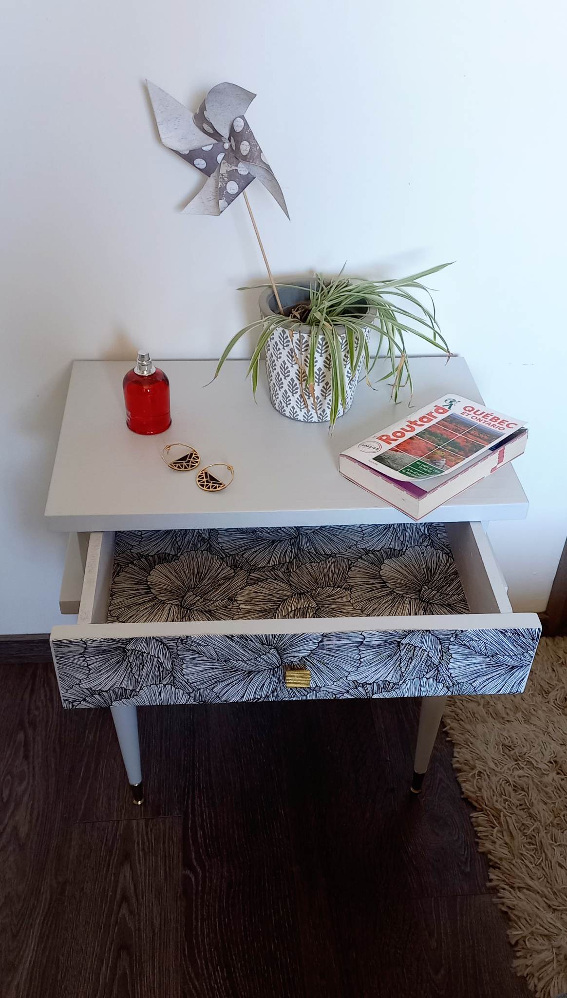 Chevet vintage relooké