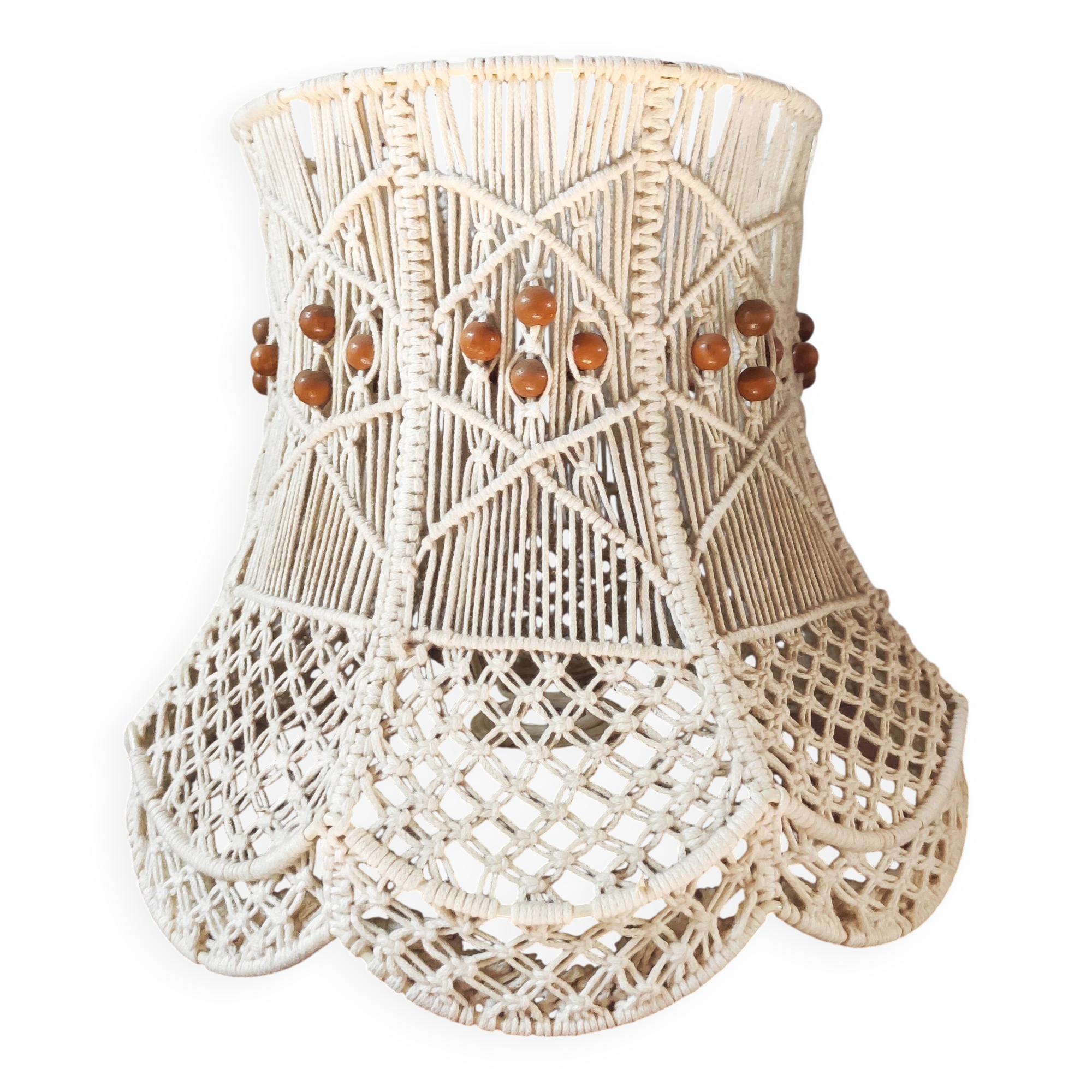 Abat-jour en macramé 1970
