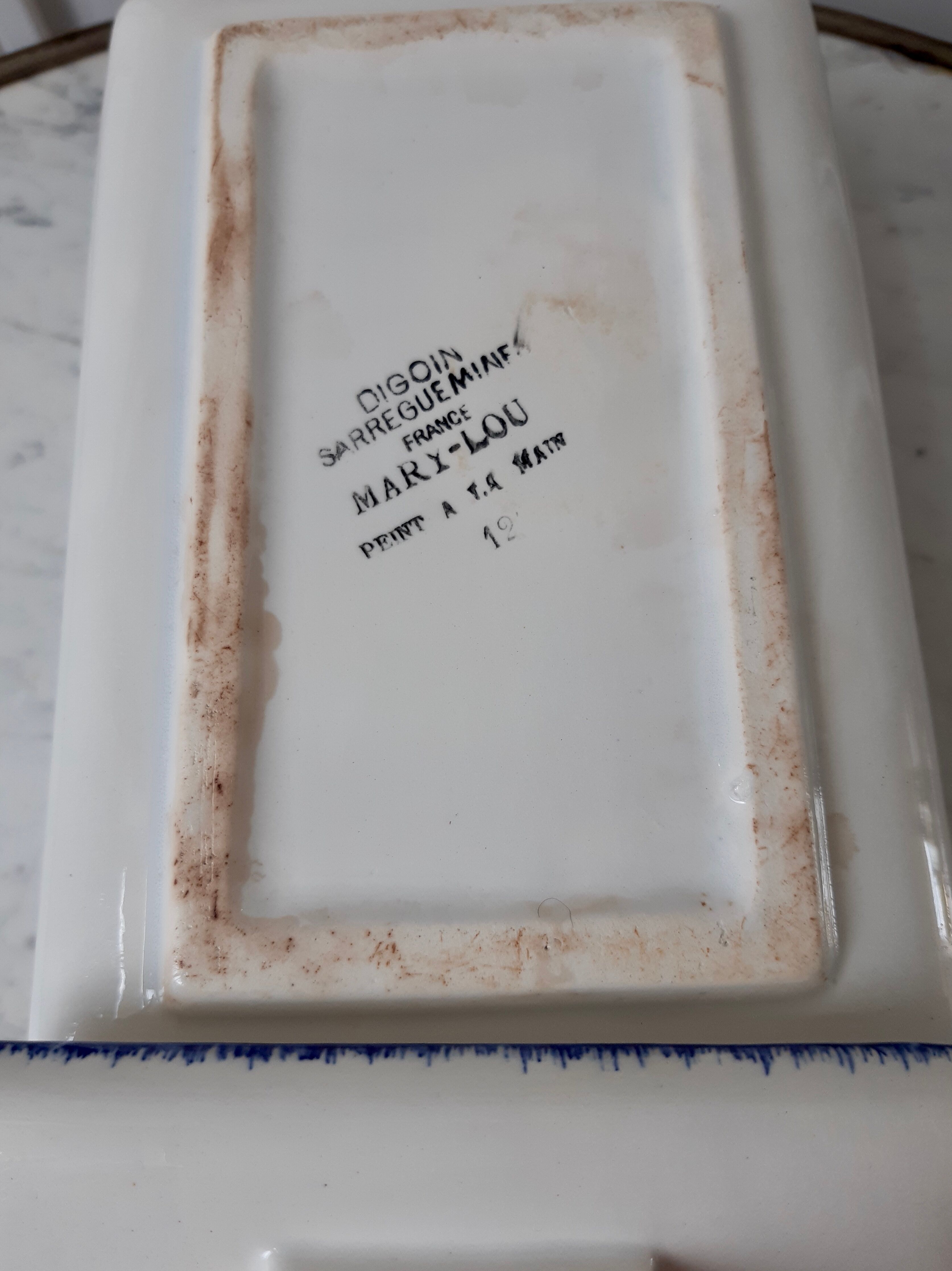 Box Digoin Sarreguemines model Mary Lou