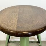 Tabouret d'Atelier Industriel Vert, 1960s