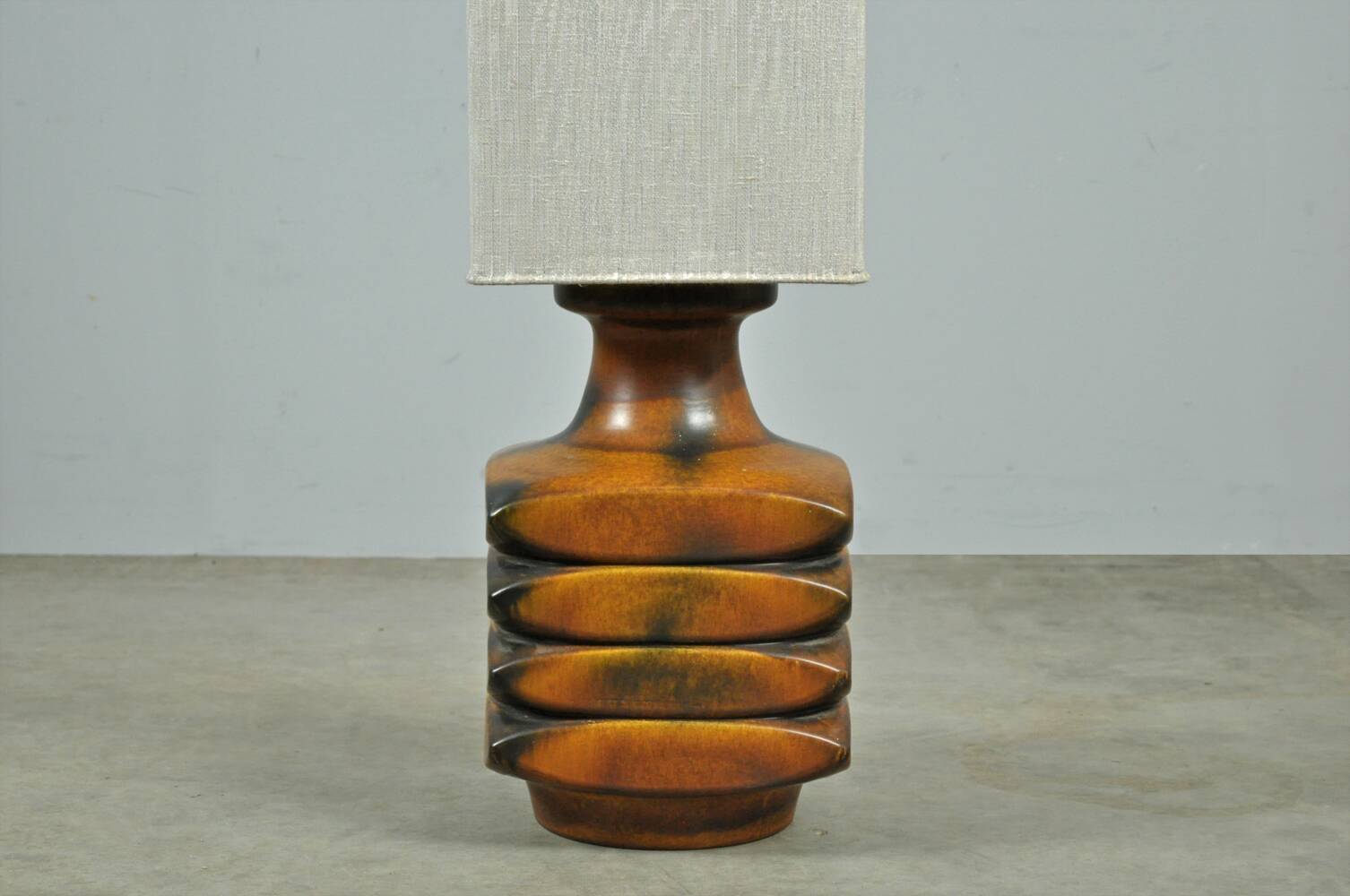 Vintage ceramic floor lamp by cari zalloni, 1970s