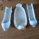 3 antique white porcelain dishes