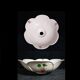 Washbasin with hand-painted floral decor