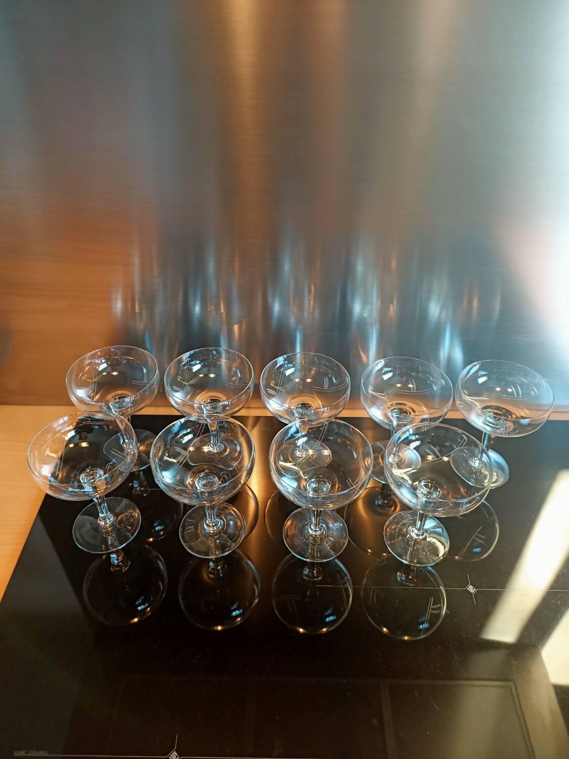 Charles X champagne glasses