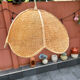 Vintage pendant lamp in natural fibers