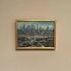 Original  Swedish Oil on Panel – “Rocky Coastline” – Signed – Vintage