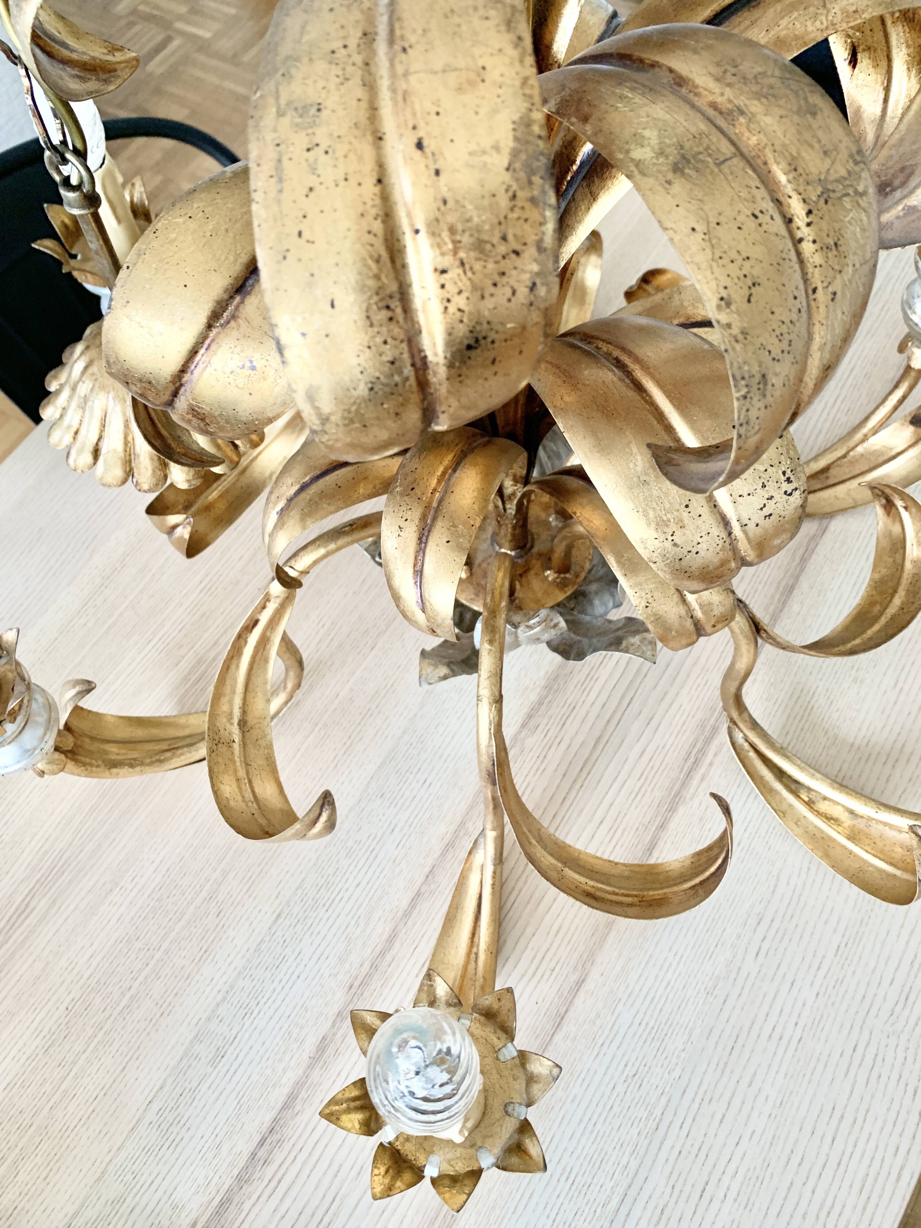 1960s Hollywood Regency chandelier