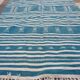 Carpet blue berber kilim made by hand 200x115cm