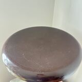 Vintage GDR Space Age brown plastic Tulip Stool, 1960s