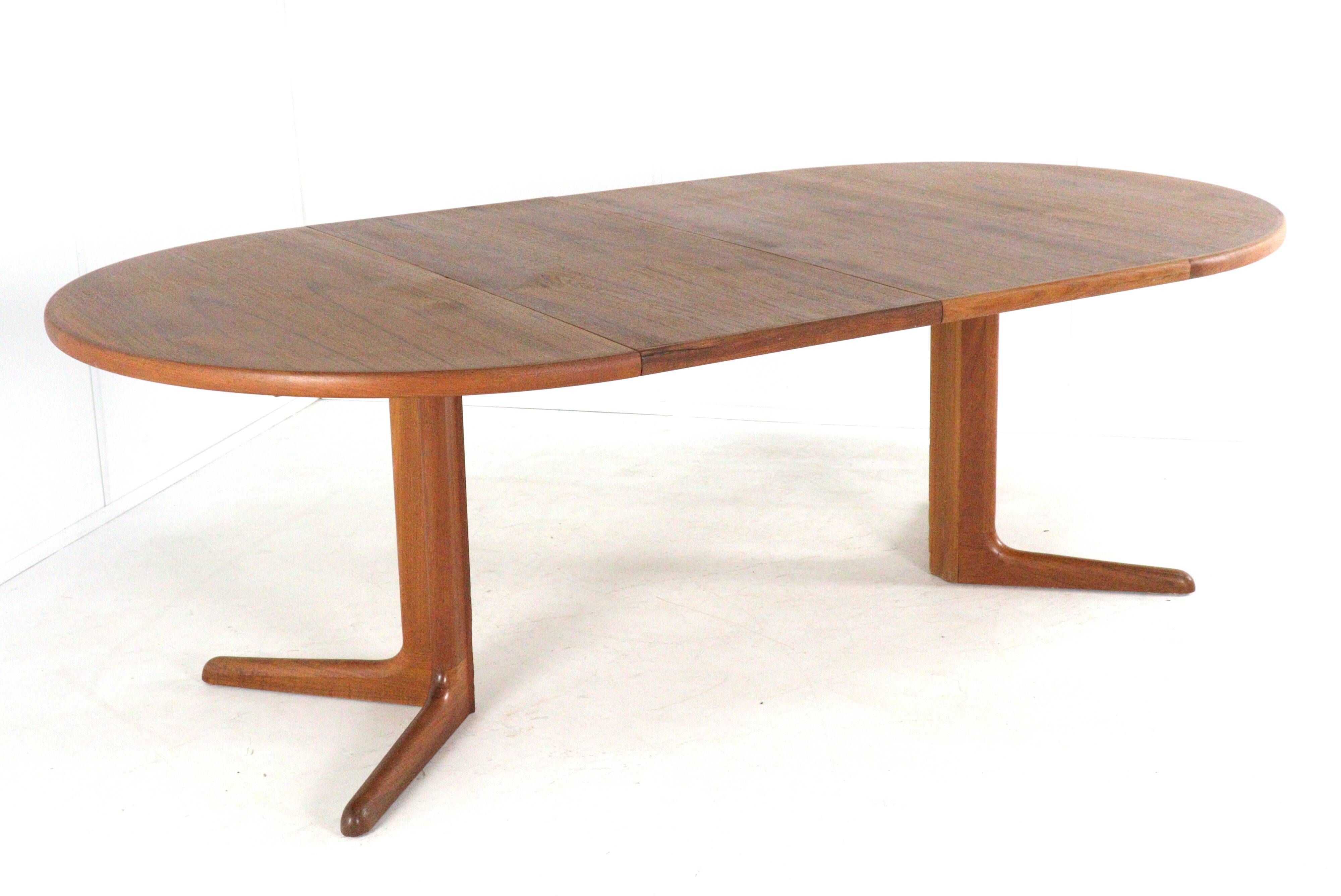 Table à manger ronde extensible 'Obling' design danois 2x extensible ...