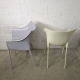 Paire de chaises petits fauteuil Kartell Dr. No Philippe Stark