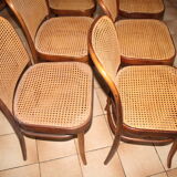 Lot de 6 chaises cannées drevounia
