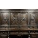 Important Renaissance buffet in solid walnut.