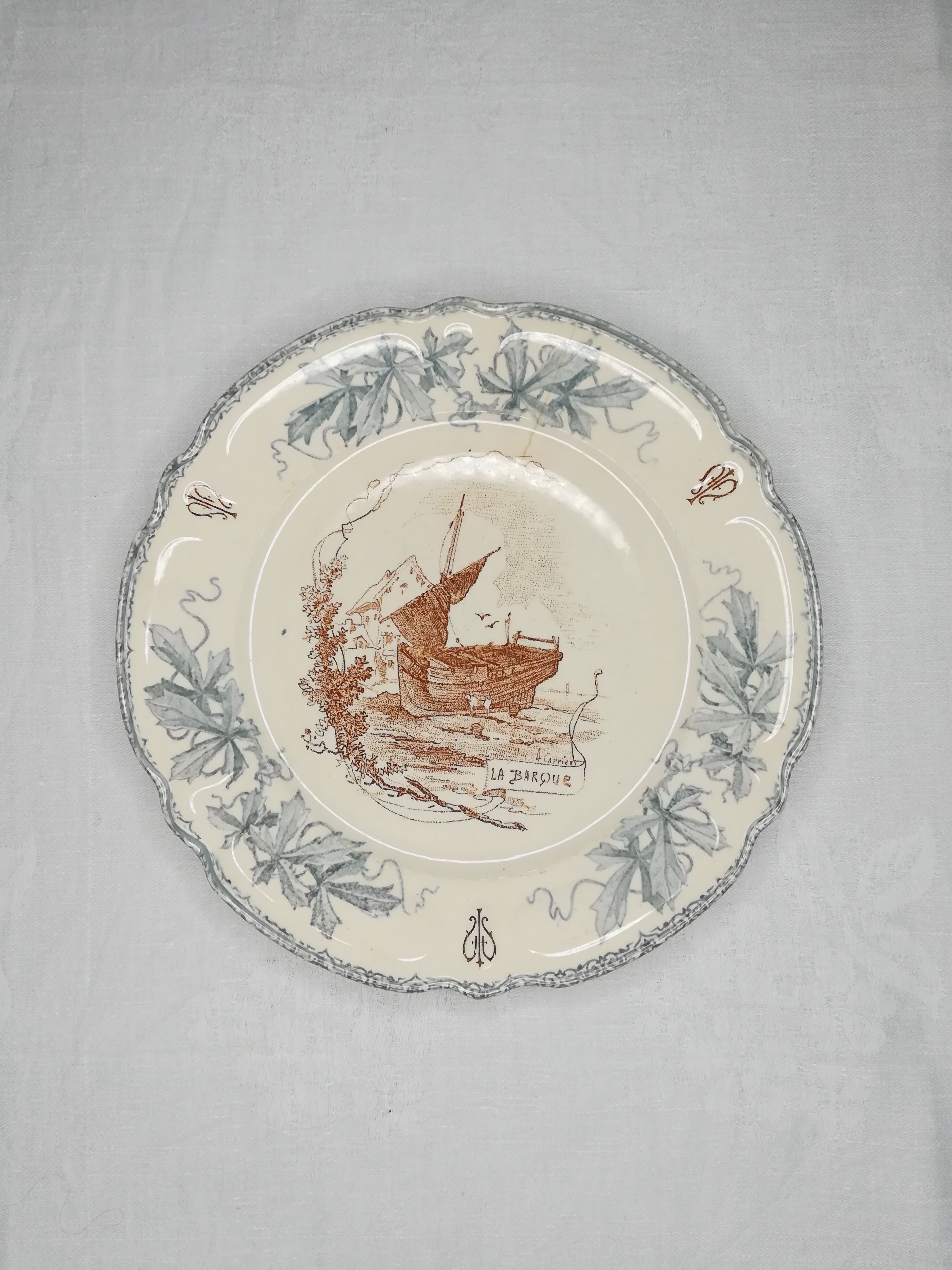 Series of 6 plates Choisy the King